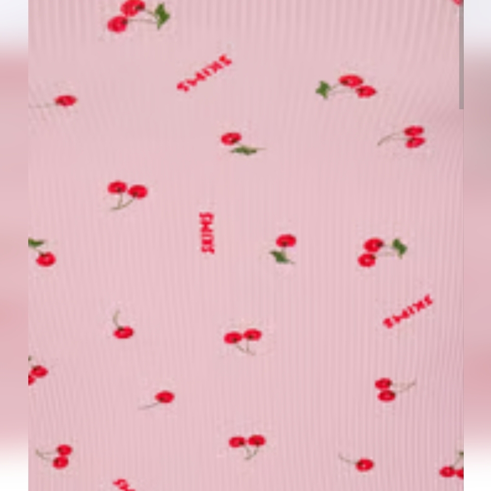 skims soft lounge cherry blossom cherry print onesie - Picture 2 of 13